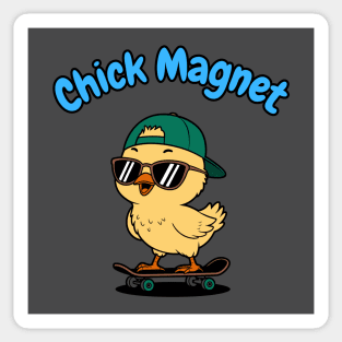 Chick Magnet Sticker